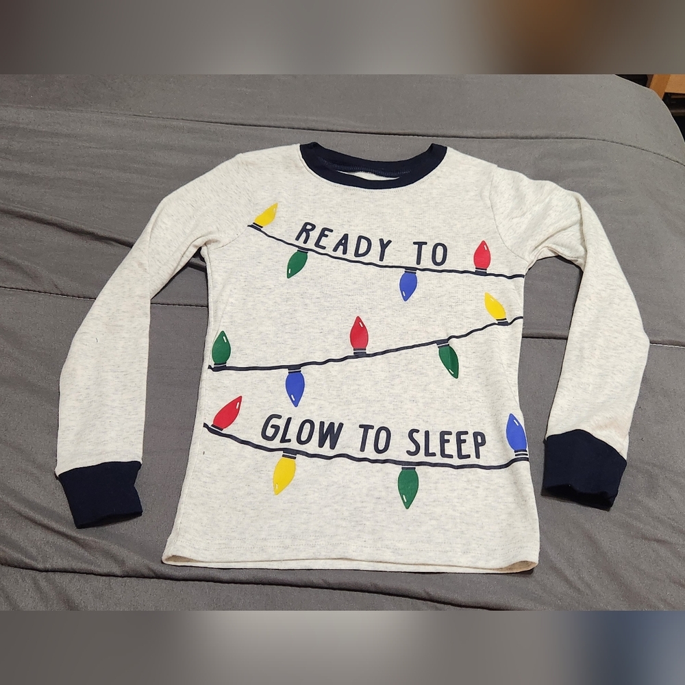 Festive Print PJ Top
